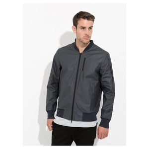 Navy Blue Waxed Cotton Bomber Jacket - Brand New!